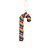 Enfeite de Natal para pendurar - Candy Cane - 16 cm - 1 unidade - Cromus - Rizzo - Imagem 2