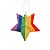 Enfeite de Natal para pendurar - Estrela Colorida - 12 cm - 1 unidade - Cromus - Rizzo - Imagem 1