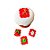 Confeito de Açúcar - Moldura de Natal Vermelho - 4 unidades - Encantos de Açúcar - Rizzo - Imagem 1