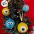 Bola de Natal Decorada - Monstros S.A. - 8cm - 4 unidades - Cromus - Rizzo - Imagem 2