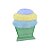 Enfeite MDF - Cupcake Azul - 21cm - 1 unidade - Rizzo - Imagem 1