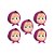 Mini Carinha Impresso em EVA - Masha e o Urso  - 5 unidades - Piffer - Rizzo - Imagem 1