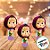 Mini Carinha Impresso em EVA - Masha e o Urso  - 5 unidades - Piffer - Rizzo - Imagem 2