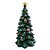 Arvore de Natal com Estrela - Verde, Dourado e Vermelho - 30cm - 1 unidade - Cromus - Rizzo - Imagem 1