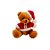 Urso de Pelúcia de Natal - Gorro Noel - Marrom Claro - 1 unidade - Cromus - Rizzo - Imagem 1