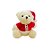 Urso de Pelúcia de Natal - Gorro Noel - Branco - 1 unidade - Cromus - Rizzo - Imagem 1