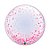 Balão de Festa Bubble 24" - Pontos de Confete Rosa - 1 unidade - Qualatex - Rizzo - Imagem 1
