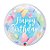 Balão de Festa Bubble 24" - Borboletas Suaves - 1 unidade - Qualatex - Rizzo - Imagem 1