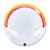 Balão de Festa Bubble 24" 61cm - Nuvens de Arco Íris - 1 unidade - Qualatex - Rizzo - Imagem 1