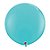 Balão Gigante de Festa em Latex 3ft (90cm) - Caribbean Blue (Azul Caribe) - 2 unidades - Qualatex - Rizzo - Imagem 1