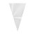 Cone para Confeitos Incolor - 10x15cm  - 50 unidades - Cromus - Rizzo - Imagem 1