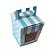 Caixa Para CupCake - Listras/Poa Azul - 10 unidades - Cromus - Rizzo - Imagem 1