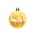 Bola de Natal Personalizada - Ouro Perolado - 1 unidade - Rizzo - Imagem 1