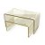 Kit Suporte para Doces Elevadores Clean Glitter - Dourado - 2 unidades - Só Boleiras - Rizzo - Imagem 1