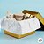 Caixa Cubo Para Presente Metalizada com Textura Dourado 15x15x15cm - 10 unidades - ASSK - Rizzo - Imagem 3