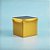 Caixa Cubo Para Presente Metalizada com Textura Dourado 4x4x4cm - 10 unidades - ASSK - Rizzo - Imagem 1