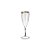 Taça de Champagne com Borda Dourada 180ml - Cristal - 1 unidade - Rizzo - Imagem 1