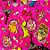 Folha para Ovos de Páscoa Metalizado Dinossauros Rosa 69x89cm - 25 unidades - Cromus - Rizzo - Imagem 1