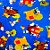 Folha para Ovos de Páscoa Metalizado Os 3 Coelhinhos Azul 69x89cm - 25 unidades - Cromus - Rizzo - Imagem 1