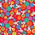 Folha para Ovos de Páscoa Cores Vermelho 69x89cm - 25 unidades - Cromus - Rizzo - Imagem 1
