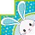 Saco Express 24x24cm para Ovos de 100g a 150g- Orelhinha Azul - 25 unidades - Cromus - Rizzo - Imagem 1