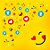Saco Express 39x39cm para Ovos de 350g a 500g - Emoji - 25 unidades - Cromus - Rizzo - Imagem 1