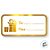 Adesivo "De/Para" - Ref. 2111 - Hot Stamping - Dourado - 100 unidades - Stickr - Rizzo - Imagem 2
