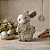 Coelho Decorativo Dourado com Pelos - 21cm - 1 unidade - Rizzo - Imagem 1