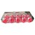 Caixa com 10 Mini Ovos de Plástico Vermelho e Transparente - 1 unidade - Rizzo - Imagem 1