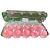 Caixa com 10 Mini Ovos de Plástico Rosa e Transparente - 1 unidade - Rizzo - Imagem 1