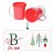 Caneca Acrílica Rosqueável Personalizada - Feliz Natal com Nome - Vermelho - 1 unidade - Rizzo - Imagem 3