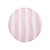 Capa para Sousplat 30cm - Listras Rosa e Branco - 1 unidade - Cromus - Rizzo - Imagem 1