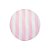 Capa para Sousplat 35cm - Listras Rosa e Branco - 1 unidade - Cromus - Rizzo - Imagem 1