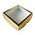 Caixa com Visor S21 (15cmx15cmx4cm) - Dourada - 10 unidades - Assk - Rizzo - Imagem 1