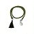 Cordão Decorativo - Verde Pingente Gota e Pompom - 32cm - 1 unidade - Rizzo - Imagem 1
