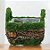 Cesta Quadrada de Musgo Verde/Marrom - 22cm - 1 unidade - Cromus - Rizzo - Imagem 2