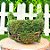 Cesta Quadrada de Musgo Verde/Marrom - 17cm - 1 unidade - Cromus - Rizzo - Imagem 1