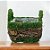 Cesta Quadrada de Musgo Verde/Marrom - 17cm - 1 unidade - Cromus - Rizzo - Imagem 2