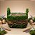 Cesta Quadrada de Musgo Verde/Marrom - 15x13cm - 1 unidade - Cromus - Rizzo - Imagem 1
