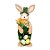 Coelho com Jardim Grama - Bege/Verde/Laranja - 50Cm - 1 unidade - Cromus - Rizzo - Imagem 1
