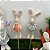Pick Decorativo de Coelho Xadrez Verde - 67cm - 1 unidade - Cromus - Rizzo - Imagem 4