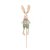 Pick Decorativo de Coelho Xadrez Verde - 67cm - 1 unidade - Cromus - Rizzo - Imagem 1