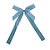 Laço Perfeito de Fita de Cetim com Adesivo - Azul Mar - P 5x20,5cm - 3 unidades - Cromus - Rizzo - Imagem 1