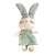 Coelha de Pelúcia com Vestido e Orelhas Verde - 36cm - 1 unidade - Rizzo - Imagem 1
