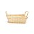 Cesta de Bambu Retangular - Amarelo - 22cm - 1 unidade - Cromus - Rizzo - Imagem 1