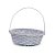 Cesta de Bambu com Alça Dobrável - Azul - 24cm - 1 unidade - Cromus - Rizzo - Imagem 1