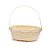 Cesta de Bambu com Alça Dobrável - Amarelo - 24cm - 1 unidade - Cromus - Rizzo - Imagem 1