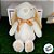 Coelho de Pelúcia Orelhas Grandes - Creme - 27cm - 1 unidade - Cromus - Rizzo - Imagem 5