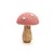 Cogumelo Decorativo - 12cm - Bege/Rosa  - 1 unidade - Cromus - Rizzo - Imagem 1
