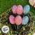 Pick Decorativo Ovos com Glitter Azul, Roxo e Rosa de Páscoa -  21cm  - 6 unidades - Rizzo - Imagem 3